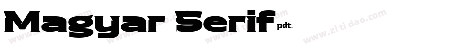 Magyar Serif字体转换